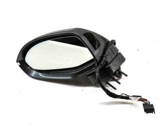 Thumbnail 2: 12-17 AUDI A7 (C7 4G8) LEFT DRIVER P-FOLD BLIND SPOT MEMORY DOOR MIRROR (GRAY)