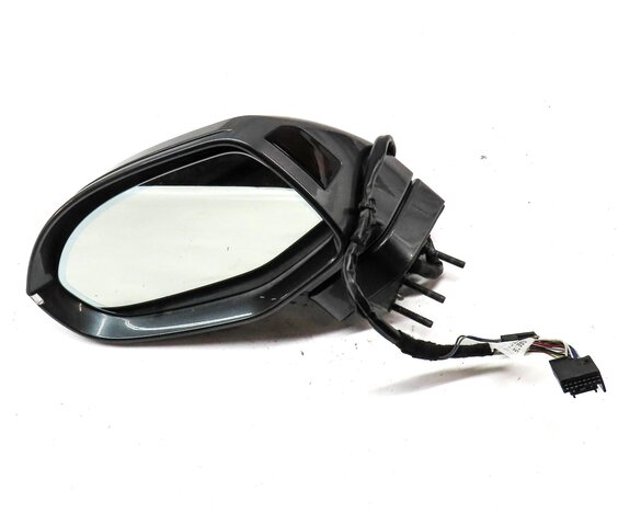 Thumbnail 3: 12-17 AUDI A7 (C7 4G8) LEFT DRIVER P-FOLD BLIND SPOT MEMORY DOOR MIRROR (GRAY)