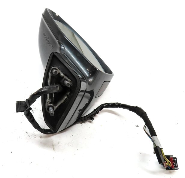Thumbnail 4: 12-17 AUDI A7 (C7 4G8) LEFT DRIVER P-FOLD BLIND SPOT MEMORY DOOR MIRROR (GRAY)
