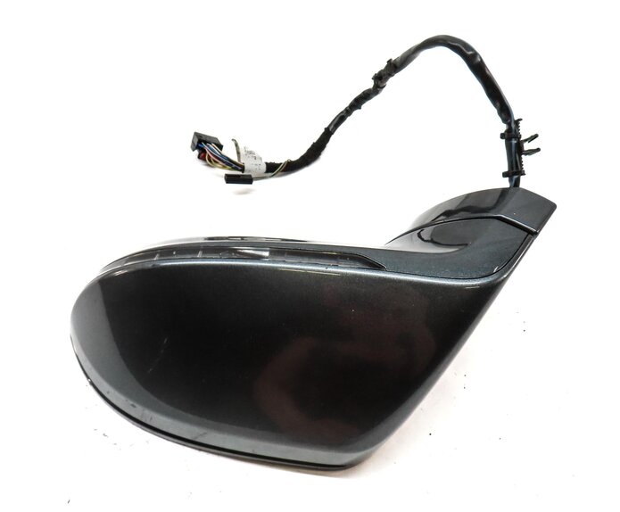 Thumbnail 5: 12-17 AUDI A7 (C7 4G8) LEFT DRIVER P-FOLD BLIND SPOT MEMORY DOOR MIRROR (GRAY)