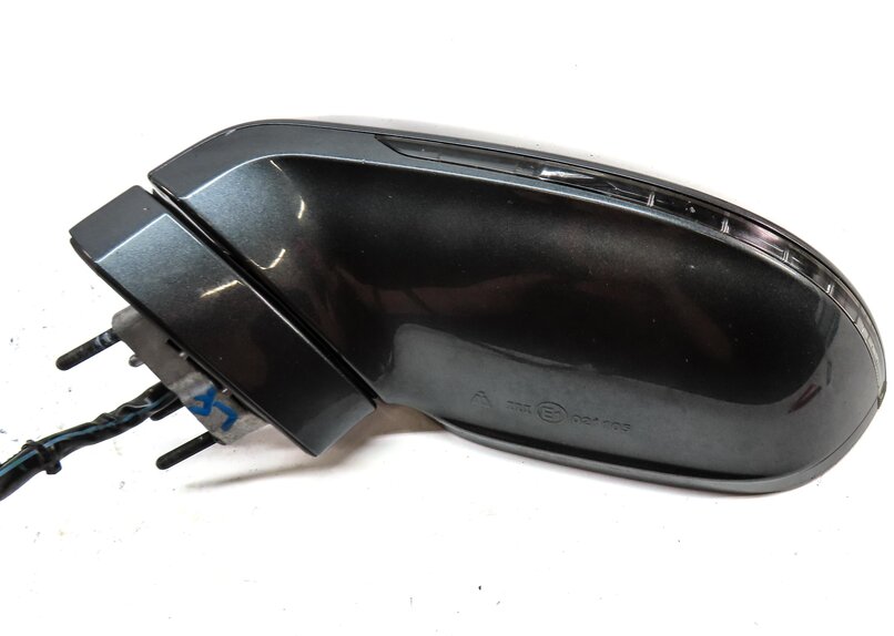 Thumbnail 6: 12-17 AUDI A7 (C7 4G8) LEFT DRIVER P-FOLD BLIND SPOT MEMORY DOOR MIRROR (GRAY)