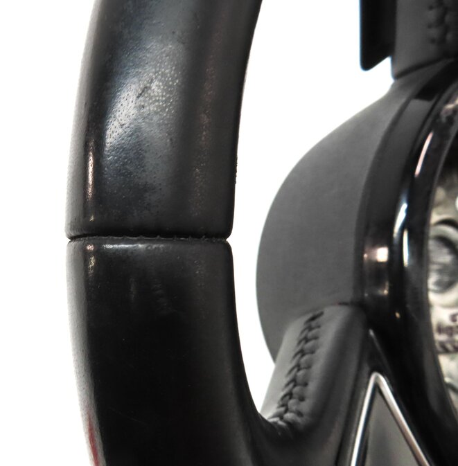 Thumbnail 7: 13-15 AUDI A7 S7 (C7) 3 SPOKE SPORT STEERING WHEEL w/ SWITCHES & SHIFT PADDLES
