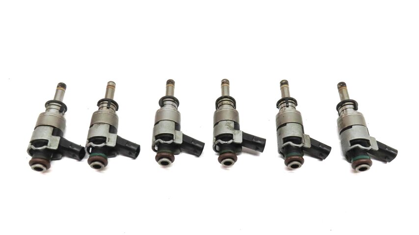 Thumbnail 2: 2011-2015 AUDI A6 A7 A8 Q5 Q7 S4 S5 (C7 D4 4L B8 8R 8T) 3.0L FUEL INJECTOR SET 6