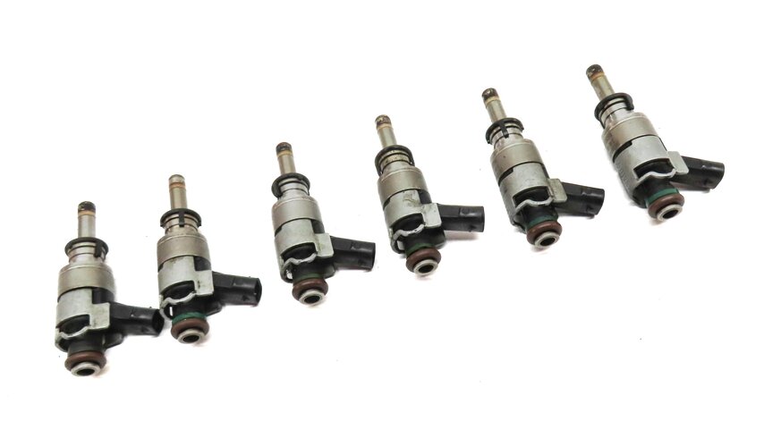 Thumbnail 3: 2011-2015 AUDI A6 A7 A8 Q5 Q7 S4 S5 (C7 D4 4L B8 8R 8T) 3.0L FUEL INJECTOR SET 6