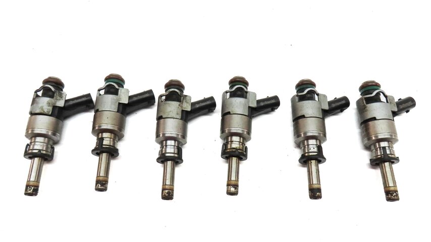 Thumbnail 4: 2011-2015 AUDI A6 A7 A8 Q5 Q7 S4 S5 (C7 D4 4L B8 8R 8T) 3.0L FUEL INJECTOR SET 6