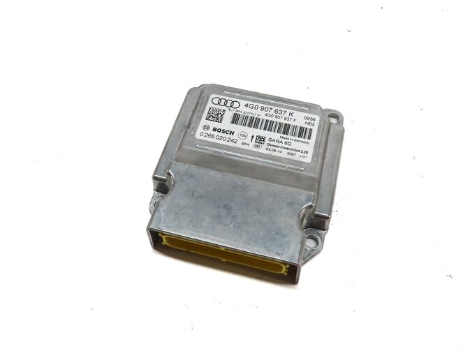 2015 AUDI A7 (C7 4G8) SRS BAG CONTROL MODULE 4G0907637K