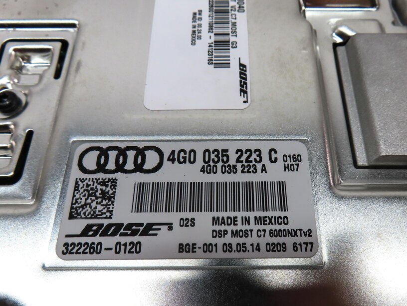 Thumbnail 5: 2015 AUDI A7 (C7 4G8) RADIO STEREO SPEAKER BOSE AMPLIFIER AMP 4G0035223C