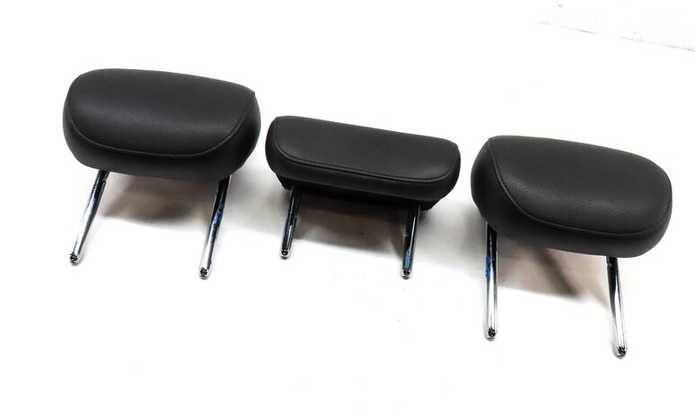 12-18 AUDI A6 A7 S6 S7 RS7 C7 4G8 REAR LEFT RIGHT CENTER SEAT HEADREST SET BLACK