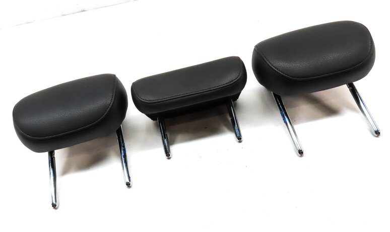 Thumbnail 3: 12-18 AUDI A6 A7 S6 S7 RS7 C7 4G8 REAR LEFT RIGHT CENTER SEAT HEADREST SET BLACK