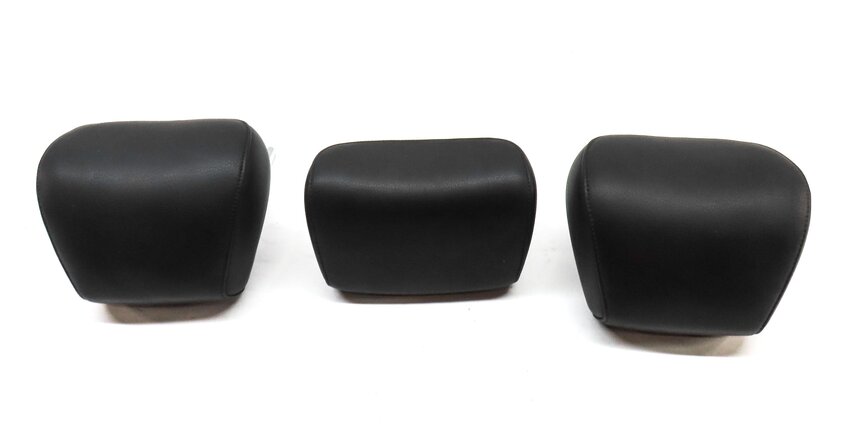 Thumbnail 4: 12-18 AUDI A6 A7 S6 S7 RS7 C7 4G8 REAR LEFT RIGHT CENTER SEAT HEADREST SET BLACK