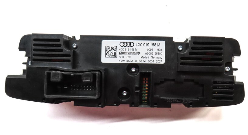 Thumbnail 5: 14-17 AUDI A7 S7 RS7 C7 REAR A/C HEATER CLIMATE CONTROL PANEL (w/o SEAT HEATER)
