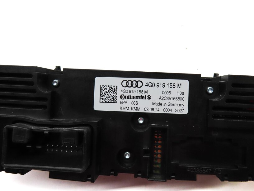 Thumbnail 6: 14-17 AUDI A7 S7 RS7 C7 REAR A/C HEATER CLIMATE CONTROL PANEL (w/o SEAT HEATER)