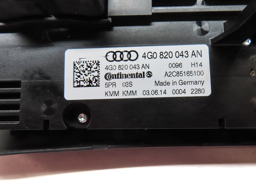 Thumbnail 6: 2015 AUDI A7 C7 4G8 FRONT DASH HVAC A/C HEATER TEMPERATURE CLIMATE CONTROL PANEL