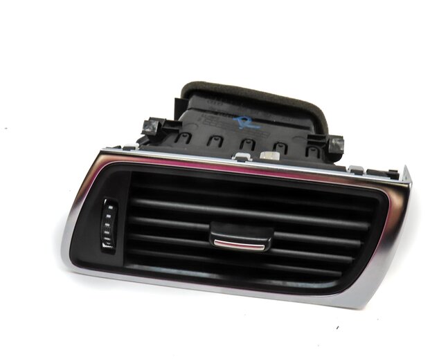 2015 AUDI A7 (C7 4G8) FRONT DASH FAR RIGHT HVAC A/C HEATER AIR VENT BLACK SILVER