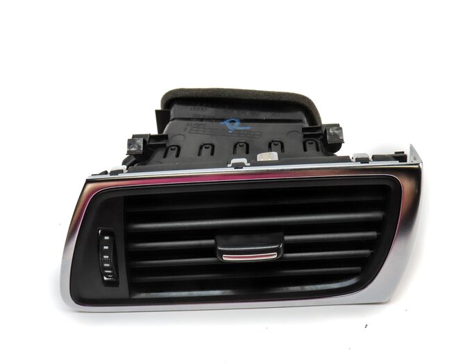 Thumbnail 2: 2015 AUDI A7 (C7 4G8) FRONT DASH FAR RIGHT HVAC A/C HEATER AIR VENT BLACK SILVER