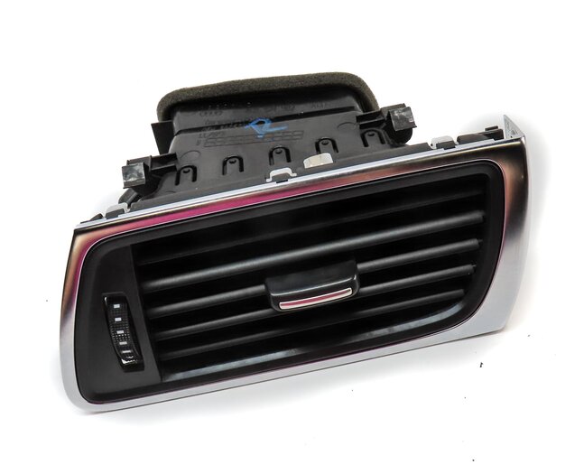 Thumbnail 3: 2015 AUDI A7 (C7 4G8) FRONT DASH FAR RIGHT HVAC A/C HEATER AIR VENT BLACK SILVER