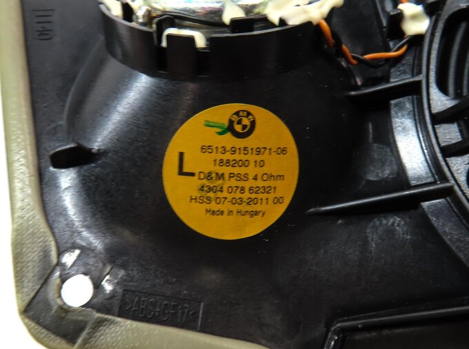 Thumbnail 15: 2012 BMW 750i (F01) FRONT REAR LEFT RIGHT WOOFER MIDRANGE TWEETER SPEAKER SET 13