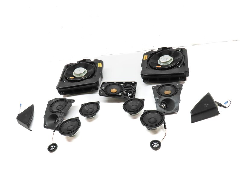 Thumbnail 2: 2012 BMW 750i (F01) FRONT REAR LEFT RIGHT WOOFER MIDRANGE TWEETER SPEAKER SET 13