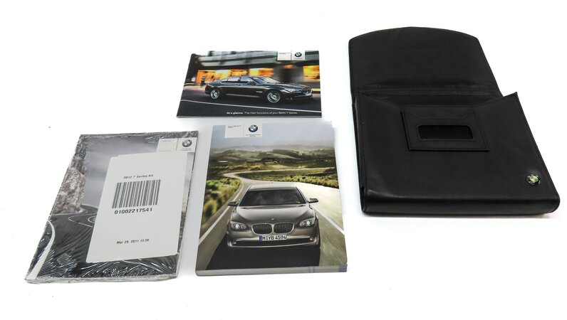 Thumbnail 2: 2012 BMW 750i (F01) OWNERS MANUAL BOOKLET SET 3 w/ CARRYING CASE (BLACK)