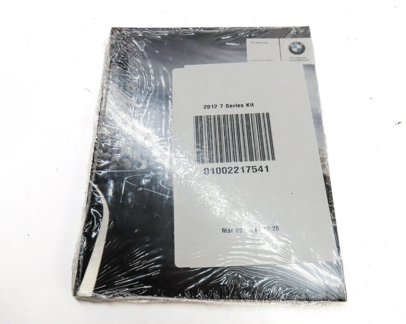 Thumbnail 4: 2012 BMW 750i (F01) OWNERS MANUAL BOOKLET SET 3 w/ CARRYING CASE (BLACK)