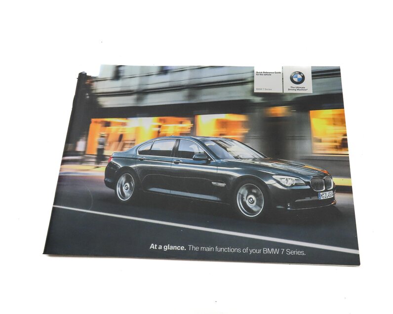 Thumbnail 5: 2012 BMW 750i (F01) OWNERS MANUAL BOOKLET SET 3 w/ CARRYING CASE (BLACK)