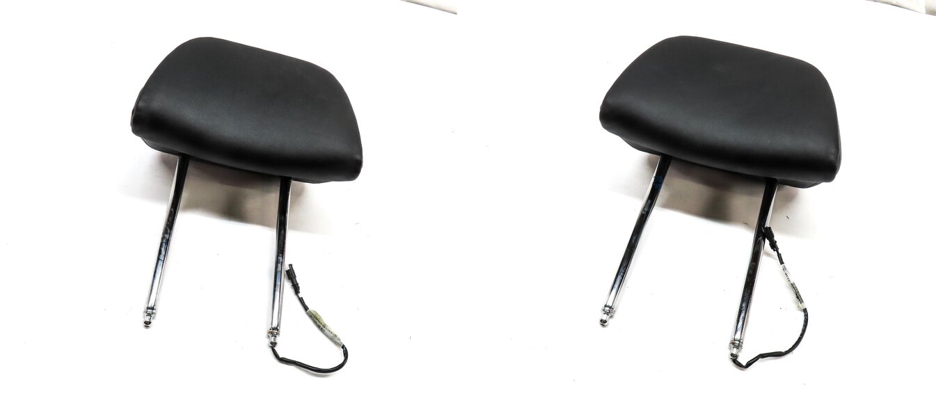 09-13 BMW 5GT 7 SERIES F01 F07 FRONT LEFT & RIGHT COMFORT HEADREST SET 2 (BLACK)