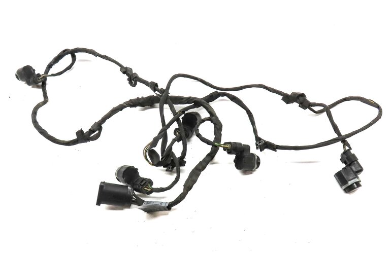 Thumbnail 4: 2012 BMW 750i (F01) FRONT PARK ASSIST PDC SENSOR SET4 (BLACK) w/ WIRING HARNESS