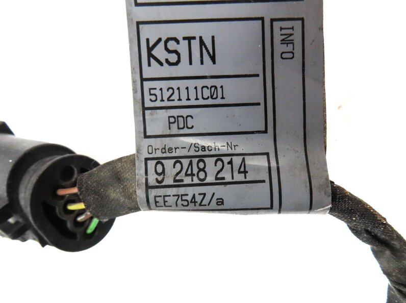 Thumbnail 5: 2012 BMW 750i (F01) FRONT PARK ASSIST PDC SENSOR SET4 (BLACK) w/ WIRING HARNESS