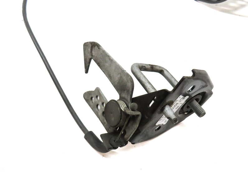 Thumbnail 6: 2012 BMW 750i (F01) HOOD LEFT & RIGHT SAFETY CATCH HOOK w/ RELEASE LEVER & CABLE