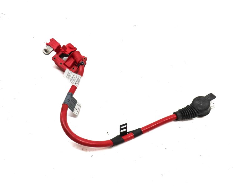 Thumbnail 4: 2012 BMW 750i (F01) POSITIVE BATTERY CABLE w/ SAFETY BLOWOUT FUSE 61129217033