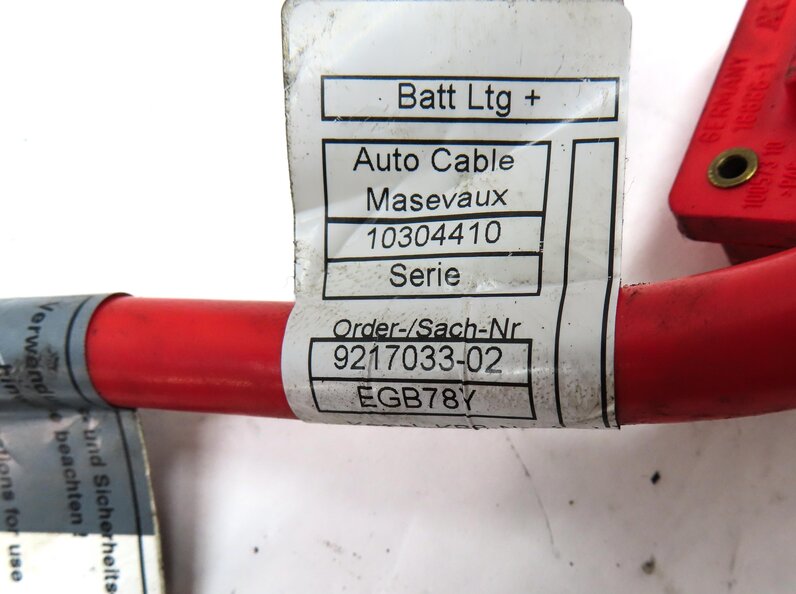 Thumbnail 5: 2012 BMW 750i (F01) POSITIVE BATTERY CABLE w/ SAFETY BLOWOUT FUSE 61129217033