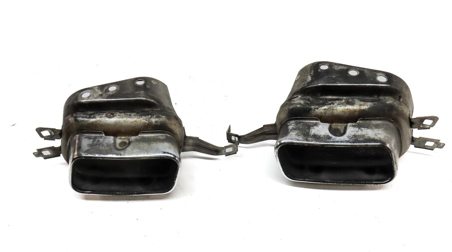 Thumbnail 2: 09-12 BMW 750i (F01) 4.4L N63 ENGINE REAR LEFT & RIGHT EXHAUST MUFFLER TIP SET-2