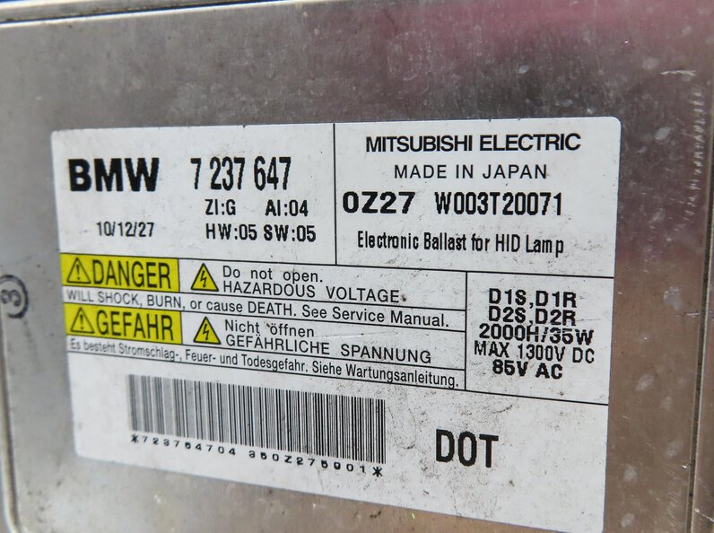 Thumbnail 7: 09-12 BMW 740i 750i 760i B7 (F01) RIGHT PASSENGER ADAPTIVE XENON HEADLIGHT LAMP