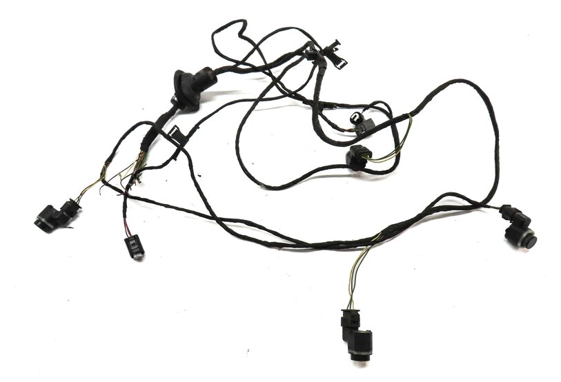 Thumbnail 2: 2012 BMW 750i F01 REAR PARK ASSIST PDC SENSOR SET4 (BLACK) & WIRE WIRING HARNESS