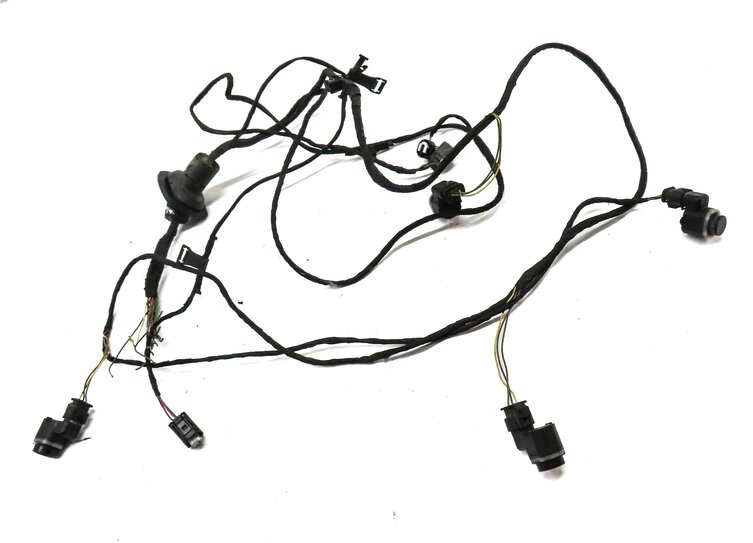 Thumbnail 3: 2012 BMW 750i F01 REAR PARK ASSIST PDC SENSOR SET4 (BLACK) & WIRE WIRING HARNESS
