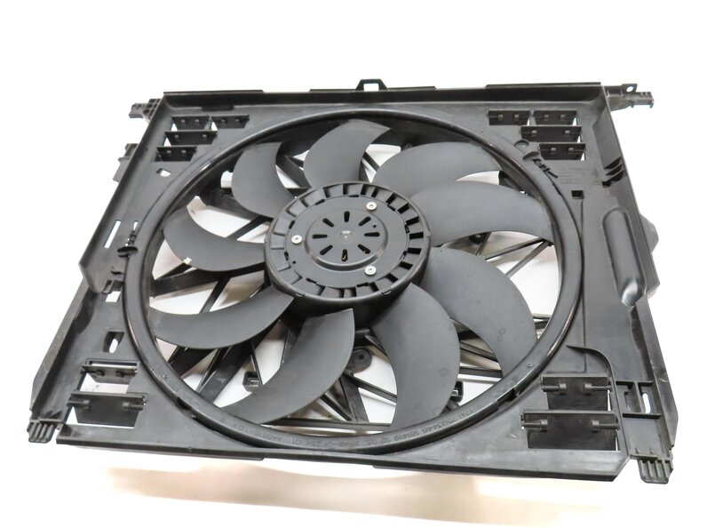 Thumbnail 2: 10-18 BMW 550i 550iGT 650i 750i (F01 F06 F10) 850w RADIATOR COOLING FAN & SHROUD