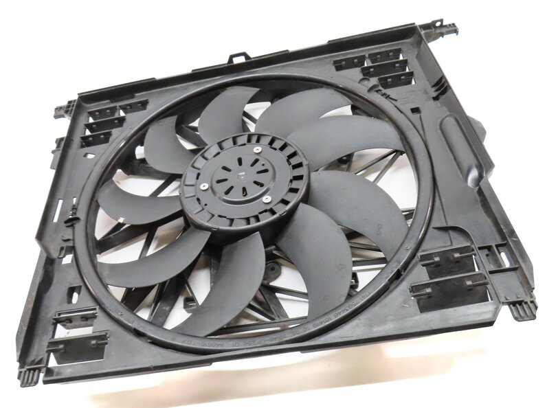 Thumbnail 3: 10-18 BMW 550i 550iGT 650i 750i (F01 F06 F10) 850w RADIATOR COOLING FAN & SHROUD