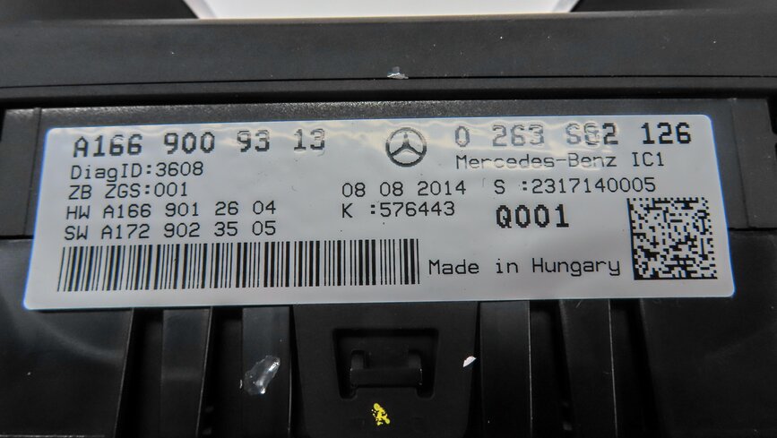 Thumbnail 7: 15 MERCEDES ML63 GL63 W166 X166 AMG SPEEDOMETER INSTRUMENT GUAGE CLUSTER (125k)