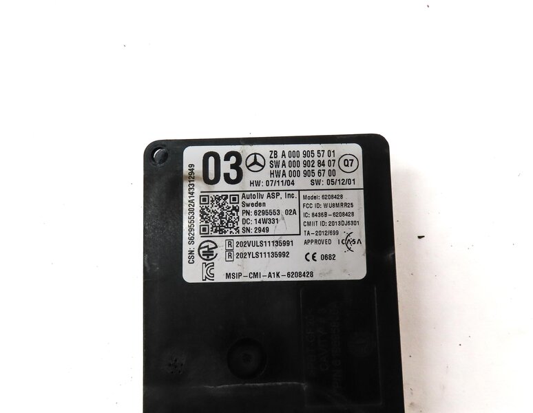 Thumbnail 4: 2015 MERCEDES ML63 AMG (W166) BLIND SPOT RADAR DISTANCE SENSOR MODULE 0009055701