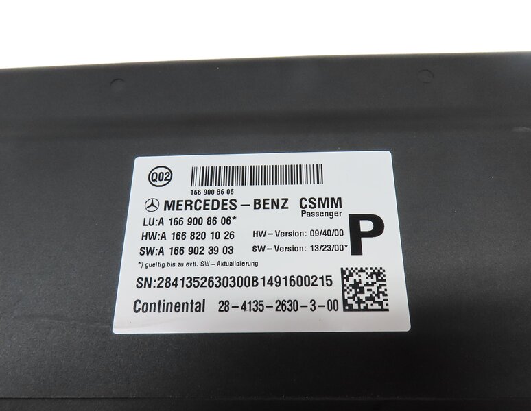 Thumbnail 4: 2015 MERCEDES ML63 AMG W166 FRONT RIGHT PASSENGER SEAT CONTROL MODULE 1669008606