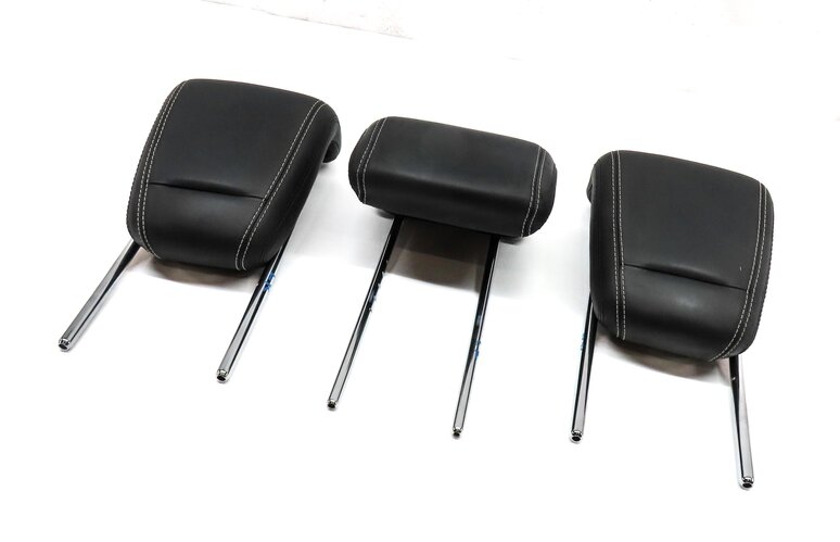 12-15 MERCEDES ML CLASS W166 REAR LEFT RIGHT & CENTER SEAT HEADREST SET3 (BLACK)