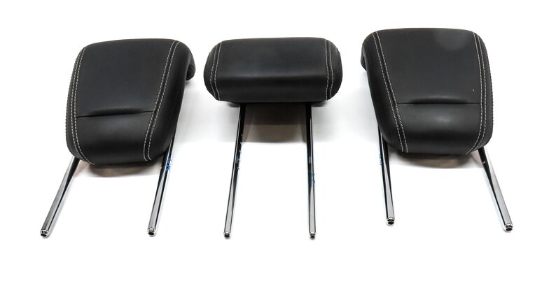 Thumbnail 2: 12-15 MERCEDES ML CLASS W166 REAR LEFT RIGHT & CENTER SEAT HEADREST SET3 (BLACK)