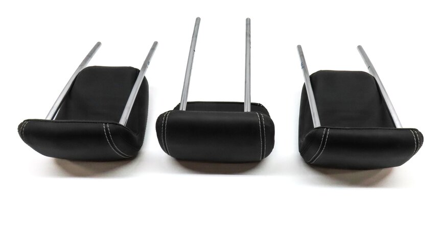 Thumbnail 5: 12-15 MERCEDES ML CLASS W166 REAR LEFT RIGHT & CENTER SEAT HEADREST SET3 (BLACK)