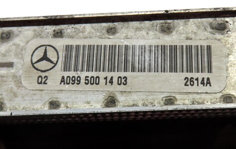Thumbnail 7: 2012-2016 MERCEDES GL450 GL550 ML550 (W166 X166) AUXILIARY INTERCOOLER RADIATOR