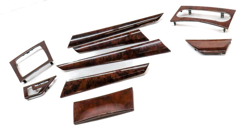 Thumbnail 2: 2011 MERCEDES C CLASS (W204) FRONT REAR LEFT RIGHT BURRED WALNUT WOOD TRIM SET 9