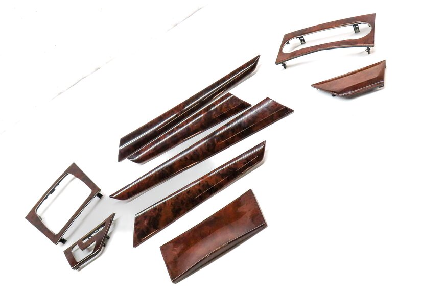 Thumbnail 3: 2011 MERCEDES C CLASS (W204) FRONT REAR LEFT RIGHT BURRED WALNUT WOOD TRIM SET 9