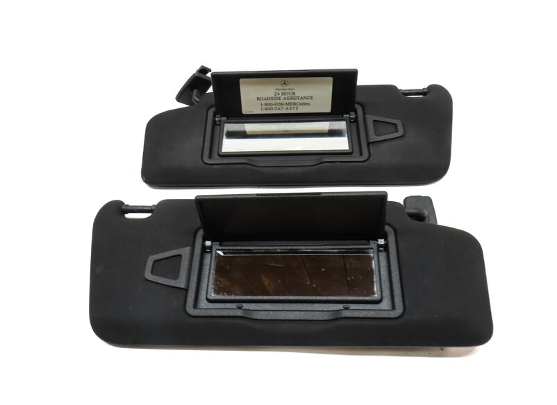 Thumbnail 4: 2008-2014 MERCEDES BENZ C-CLASS (W204) FRONT LEFT & RIGHT SUNVISOR SET (BLACK)