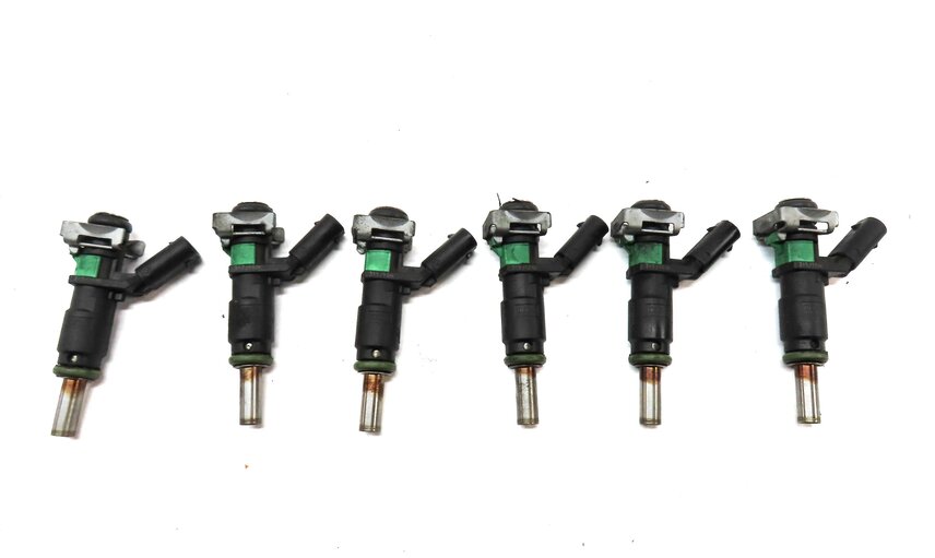 Thumbnail 4: 10-13 MERCEDES C300 C350 E350 GLK S400 (W204 W211 W221 X204) FUEL INJECTOR SET 6