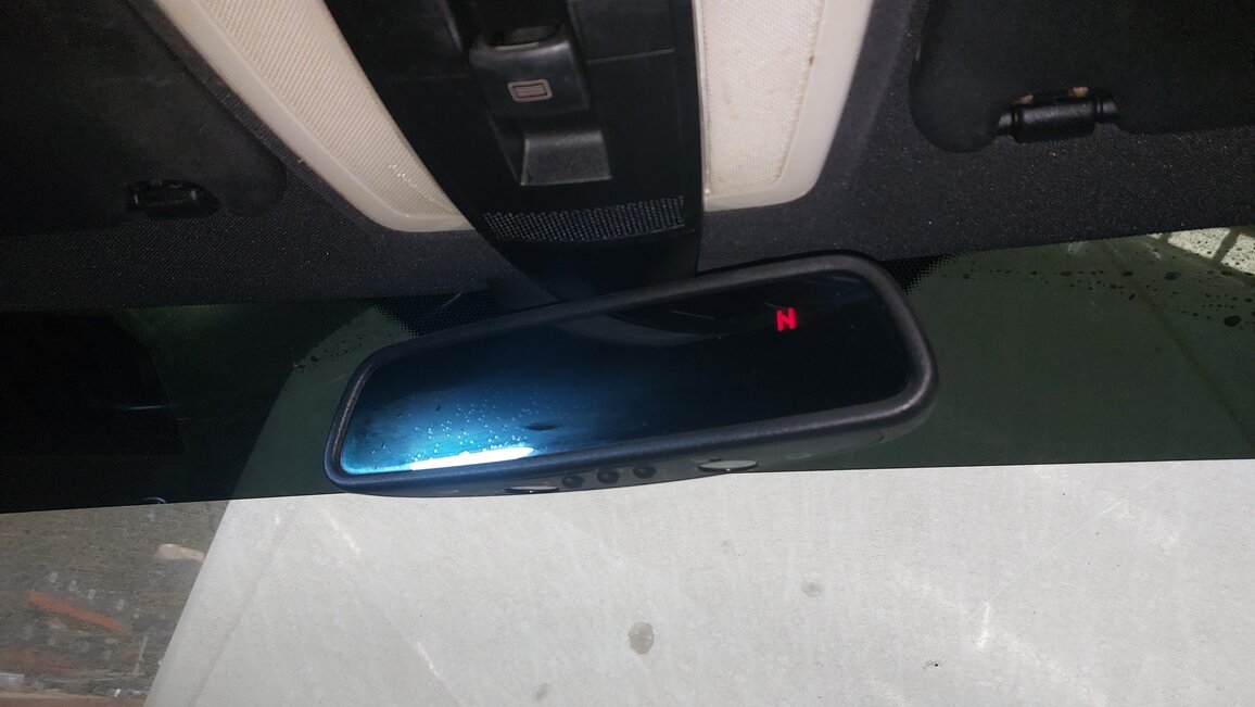 Thumbnail 7: 08-15 MERCEDES C GLK CLASS (W204 X204) HOMELINK COMPASS REARVIEW MIRROR (BLACK)