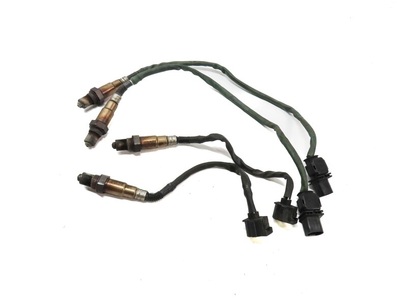 2011 MERCEDES C CLASS W204 3.0L M272 ENGINE PRE & POST CAT O2 OXYGEN SENSOR SET4